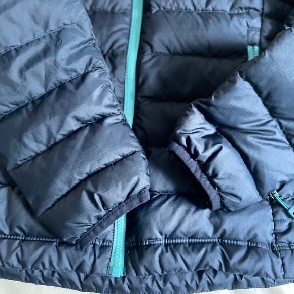 Women's Down Blue Sweater Hoody Size XS - Picture 6 of 9